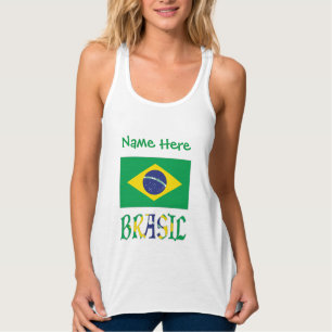 ブラジル国旗 ブラジル オーダーメイド タンクトップ