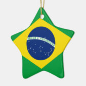 ブラジル国旗、ブラジル セラミックオーナメント (左)