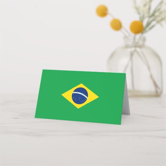 ブラジル国旗 プレイスカード (正面)