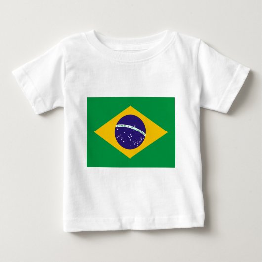 ブラジル国旗 ベビーTシャツ (正面)