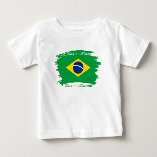 ブラジル国旗 ベビーTシャツ (正面)