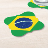 ブラジル国旗 ペーパーコースター (アングル)
