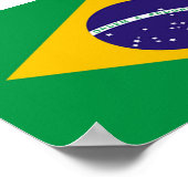 ブラジル国旗 ポスター (角)