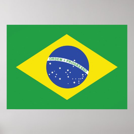 ブラジル国旗 ポスター (正面)