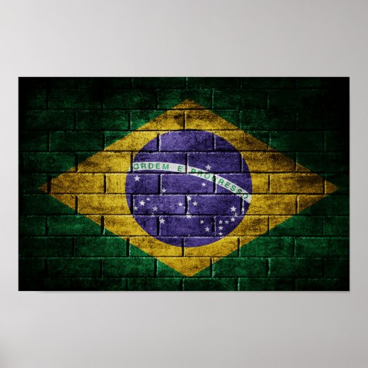 ブラジル国旗 ポスター (正面)