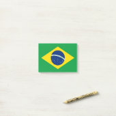 ブラジル国旗 ポストイット (デスク上)