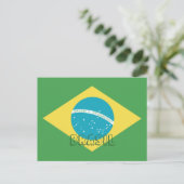 ブラジル国旗 ポストカード (スタンド正面)