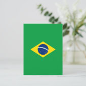 ブラジル国旗 ポストカード (スタンド正面)