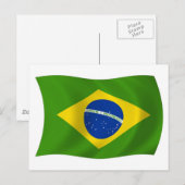 ブラジル国旗 ポストカード (正面/裏面)