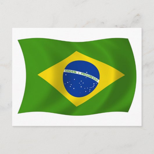 ブラジル国旗 ポストカード (正面)