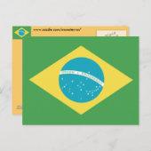 ブラジル国旗 ポストカード (正面/裏面)