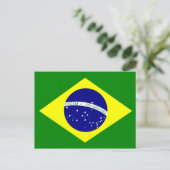 ブラジル国旗 ポストカード (スタンド正面)