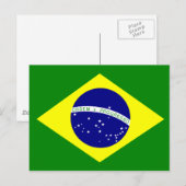ブラジル国旗 ポストカード (正面/裏面)