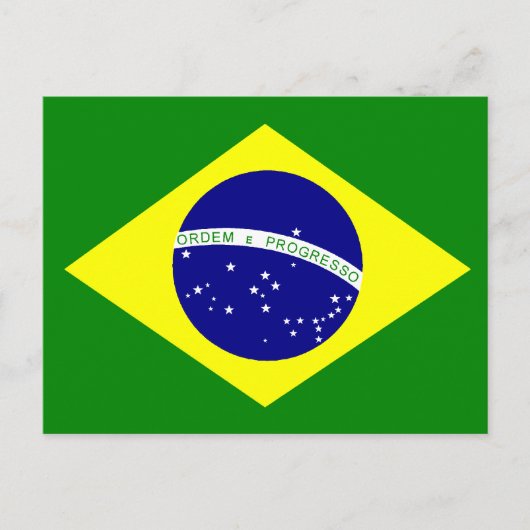 ブラジル国旗 ポストカード (正面)