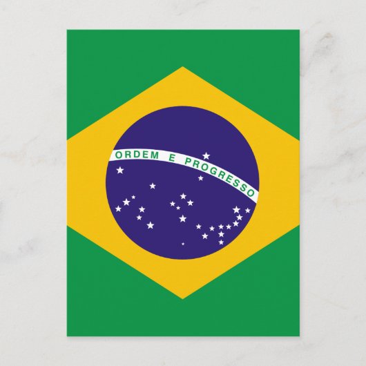ブラジル国旗 ポストカード (正面)