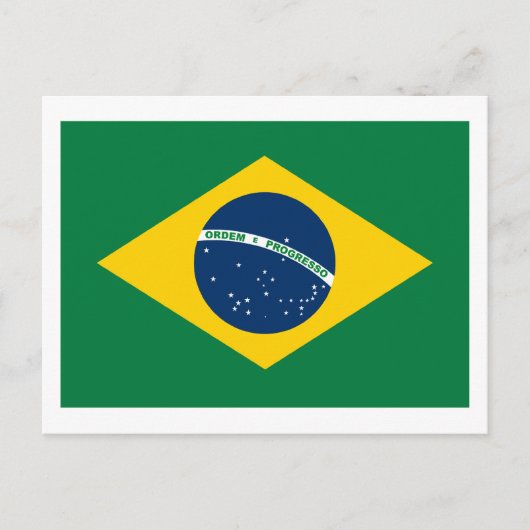 ブラジル国旗 ポストカード (正面)