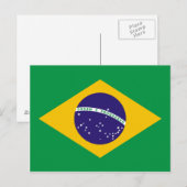 ブラジル国旗 ポストカード (正面/裏面)