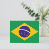 ブラジル国旗 ポストカード (スタンド正面)