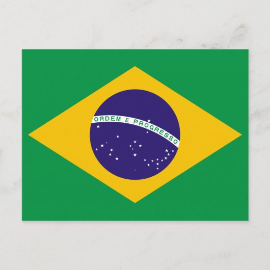 ブラジル国旗 ポストカード (正面)