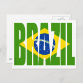ブラジル国旗 ポストカード (正面/裏面)