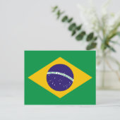 ブラジル国旗 ポストカード (スタンド正面)