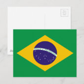 ブラジル国旗 ポストカード (正面/裏面)