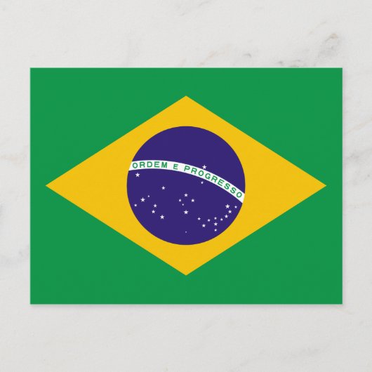 ブラジル国旗 ポストカード (正面)
