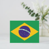 ブラジル国旗 ポストカード (スタンド正面)