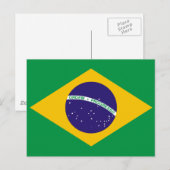 ブラジル国旗 ポストカード (正面/裏面)