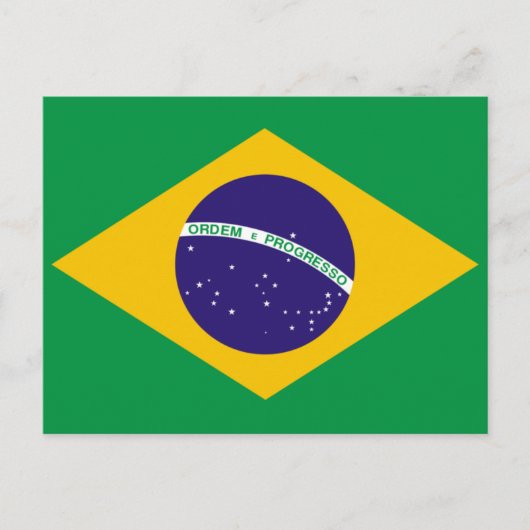 ブラジル国旗 ポストカード (正面)