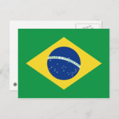 ブラジル国旗 ポストカード (正面/裏面)