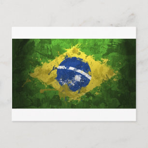ブラジル国旗 –  ポストカード