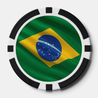 ブラジル国旗 ポーカーチップ