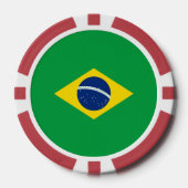 ブラジル国旗 ポーカーチップ (正面)