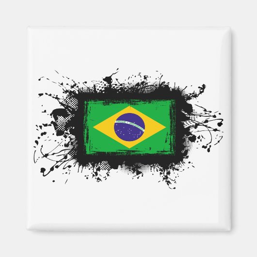 ブラジル国旗 マグネット (正面)