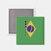 ブラジル国旗 マグネット (正面/裏面)