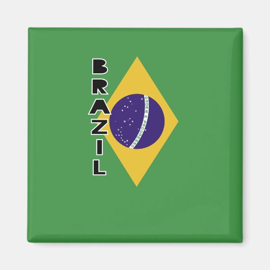 ブラジル国旗 マグネット (正面)