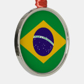 ブラジル国旗 メタルオーナメント (右)