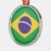 ブラジル国旗 メタルオーナメント (左)