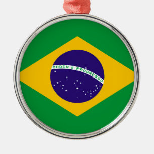 ブラジル国旗 メタルオーナメント