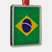 ブラジル国旗 メタルオーナメント (右)