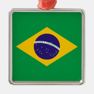 ブラジル国旗 メタルオーナメント