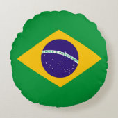 ブラジル国旗 ラウンドクッション (正面)