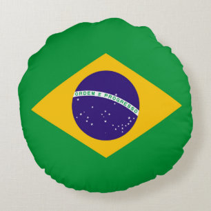 ブラジル国旗 ラウンドクッション