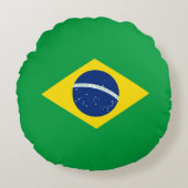 ブラジル国旗 ラウンドクッション (正面)