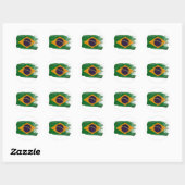 ブラジル国旗 ラウンドシール (シート)