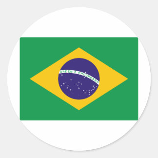 ブラジル国旗 ラウンドシール