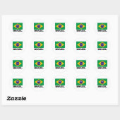 ブラジル国旗 ラウンドシール (シート)