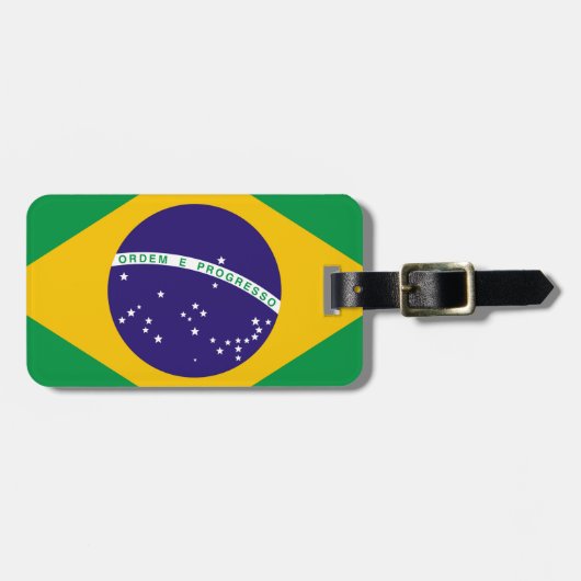 ブラジル国旗 ラゲッジタグ (正面横)