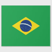 ブラジル国旗 ラッピングペーパー (フラット)
